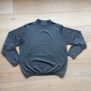 St. Croix Saint Croix Long sleeve Mock Turtleneck in Small Gray